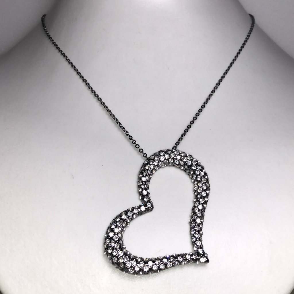 Amrita Gunmetal Heart Necklace 30$